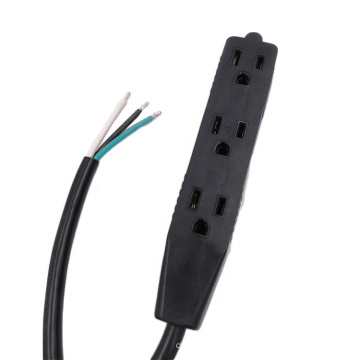 Triple Outlet NEMA 5-15R SOCKET 14AWG Cordão de extensão